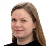Portrait of Marja-Liisa Öberg. Photo.