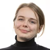Portrait of Sara Bergström. Photo.
