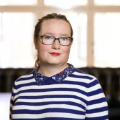 Portrait of Ellika Sevelin. Photo.