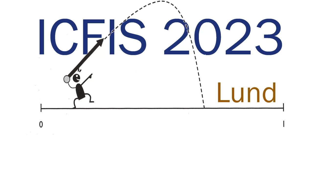 The official logo of the ICFIS conference. Illustration. 